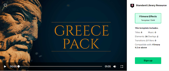 Filmstocks Ancient Civilization Greece Pack | Filmora 9.3 Collection Video Effects