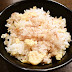 Okara-iritamago no okaka mazegohan / steamed rice with scrambled soybean pulp, egg and bonito flakes