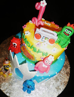 Gabba Gabba Birthday Cake on Www Roxanascakes Com  Yo Gabba Gabba Themed Birthday Cake