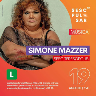Dia 19-08 Simone Mazzer no Sesc Teresópolis
