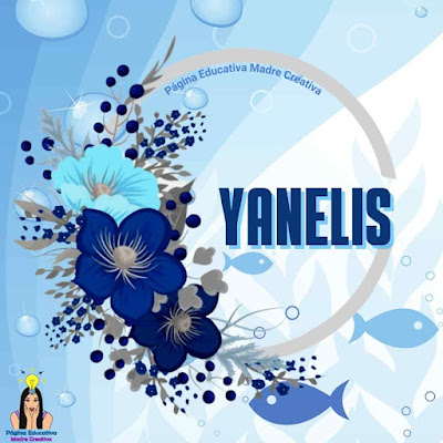 Pin Nombre Yanelis para imprimir gratis GAFETE