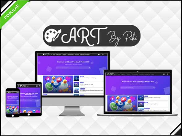 Art - Vector & Responsive Blogger Template