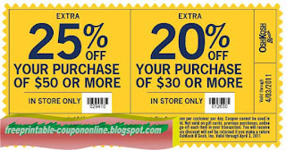 Free Printable OshKosh B'gosh Coupons