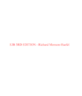 EJB 3rd edition by richard monson haefel Mediafire ebook