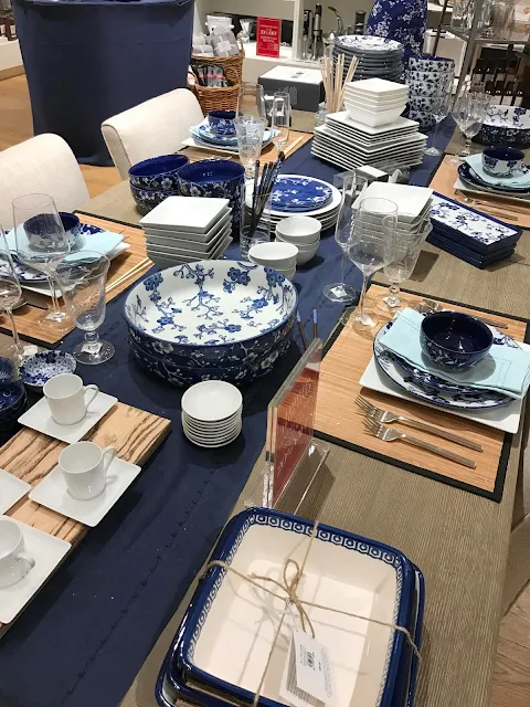 Blue tablescape