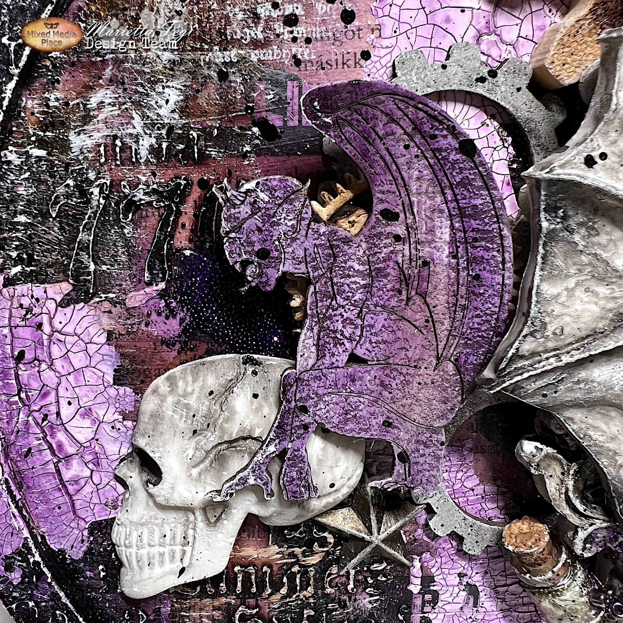 Skulls Purple Washi Tape