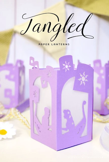 DIY Tangled Lamp.