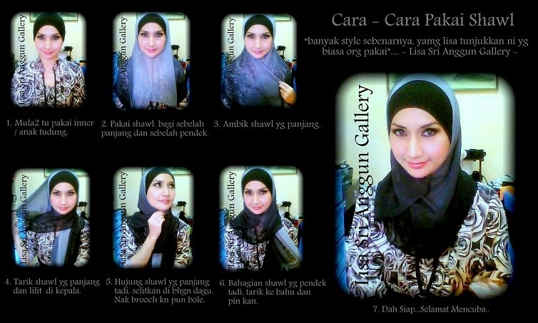 CARA PAKAI SELENDANG SHAWL