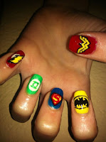 Diseños de uñas de Marvel y DC Comics