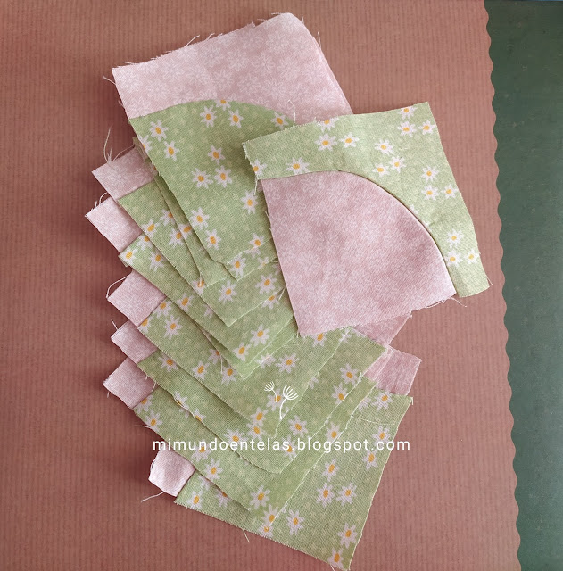 patchwork tutorial  quilt bloque sendero del borracho-curvas-