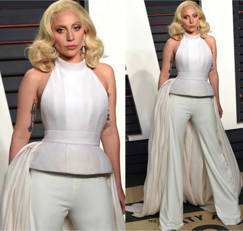 Lady Gaga Brandon Maxwell Oscars pantsuit - Stuart Says by Stuart