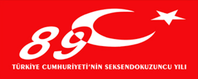 turkiye cumhuriyetinin 89 yili logosu