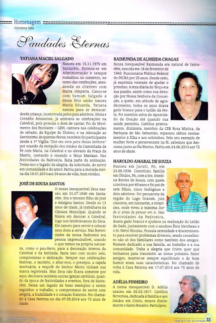 PROGRAMA DA FESTA DE NOSSA SENHORA DA CONCEIÇÃO - 2014 - PAG 33