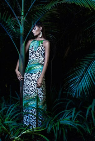 Água de Coco inverno 2015 campanha vestido estampado