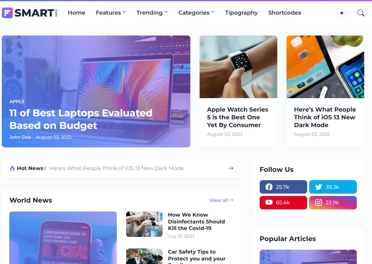 SmartMag for Blogger Template