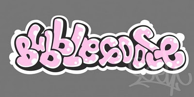 Bubble letters graffiti