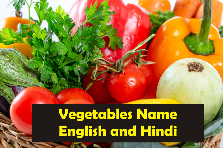 vegetables name in Hindi and English