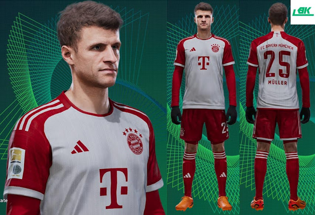 FC Bayern München Home Kit 23-24 Leaked For eFootball PES 2021