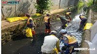 Upaya Keras Satgas Sektor 22 Sub 07 di Pembersihan Sungai Cisalatri