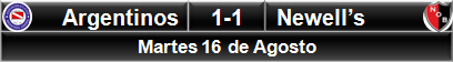 Argentinos 1-1 Newell's