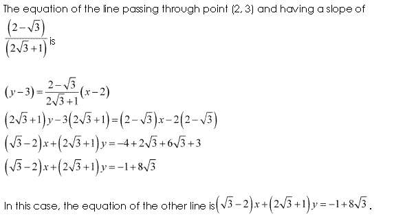 Solutions Class 11 Maths Chapter-10 (Straight Lines)