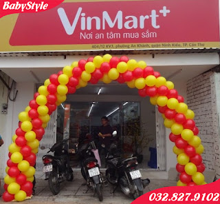 Cổng bóng khai trương Vinmart