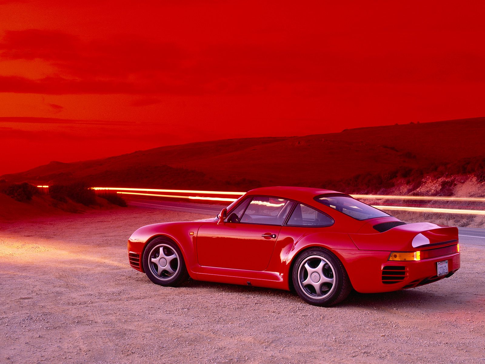 Porsche 959 Carrera GT | Red Sports Car