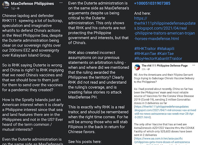 Screenshot of Maxdefense Post dated 04/06/21 - 09551H