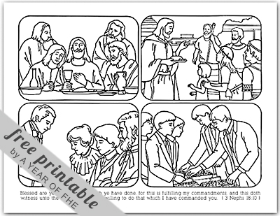  Coloring Pages on Year Of Fhe  2011   Wk 40  The Sacrament