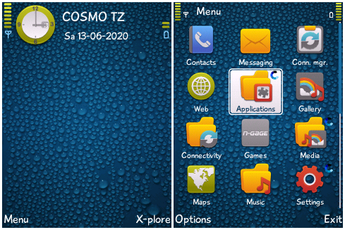 Water Drops Tema Symbian