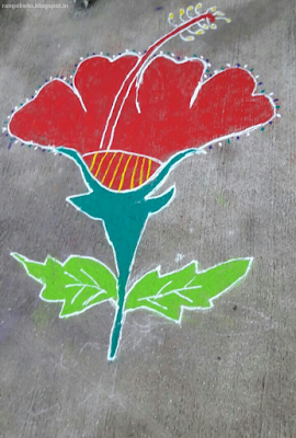 daily flower rangolis