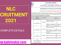 NLC RECRUITMENT 2021 | NLC அறிவித்துள்ள வேலைவாய்ப்பு அறிவிப்பு. விண்ணப்பிக்க கடைசி நாள் : 17.05.2021. பதவி :  PHYSICIAN, ANAESTHETIST, EMERGENCY CARE PHYSICIAN, GENERAL MEDICAL OFFICER.