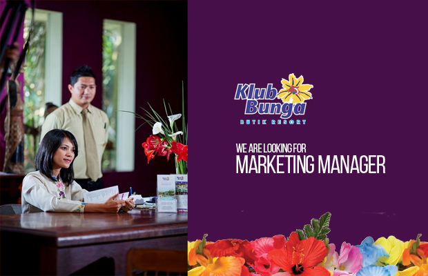 Lowongan Kerja Marketing Manager Klub Bunga Butik Resort 