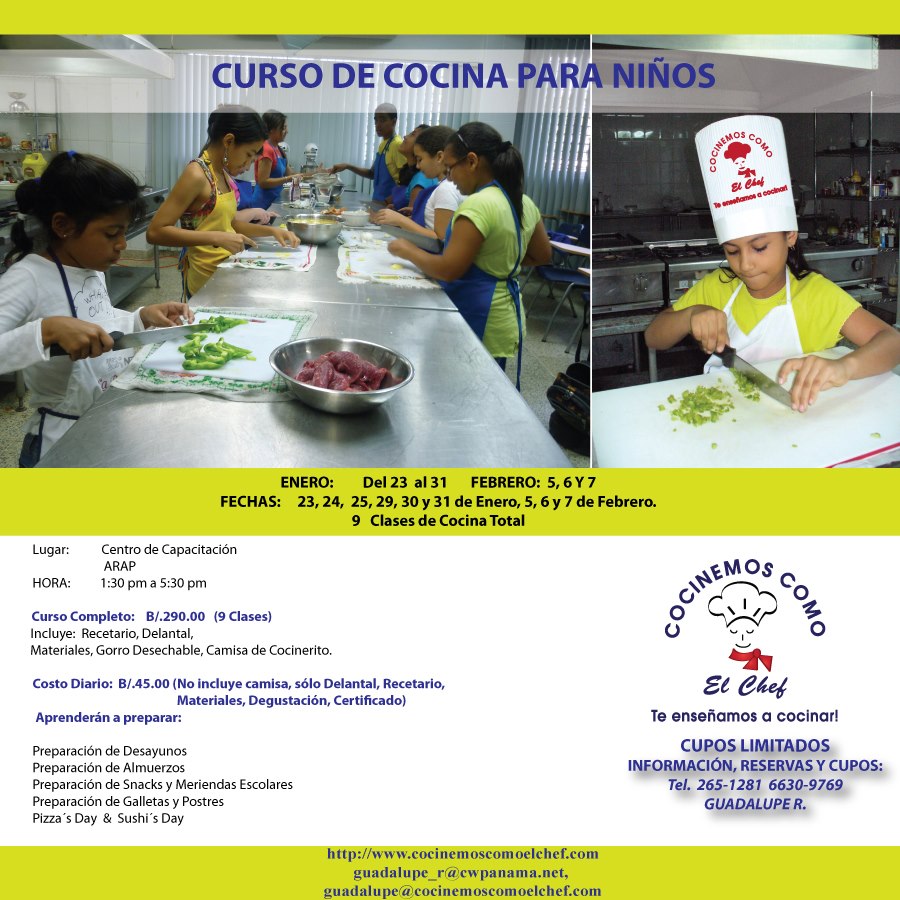 Entre Cubiertos: CURSO DE COCINA PARA NIÑOS