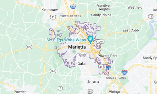 Map of marietta