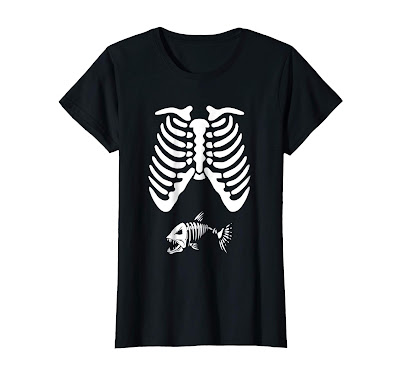 Skeleton Pregnancy mommy Shark idea women's funny mom t-shirts Halloween