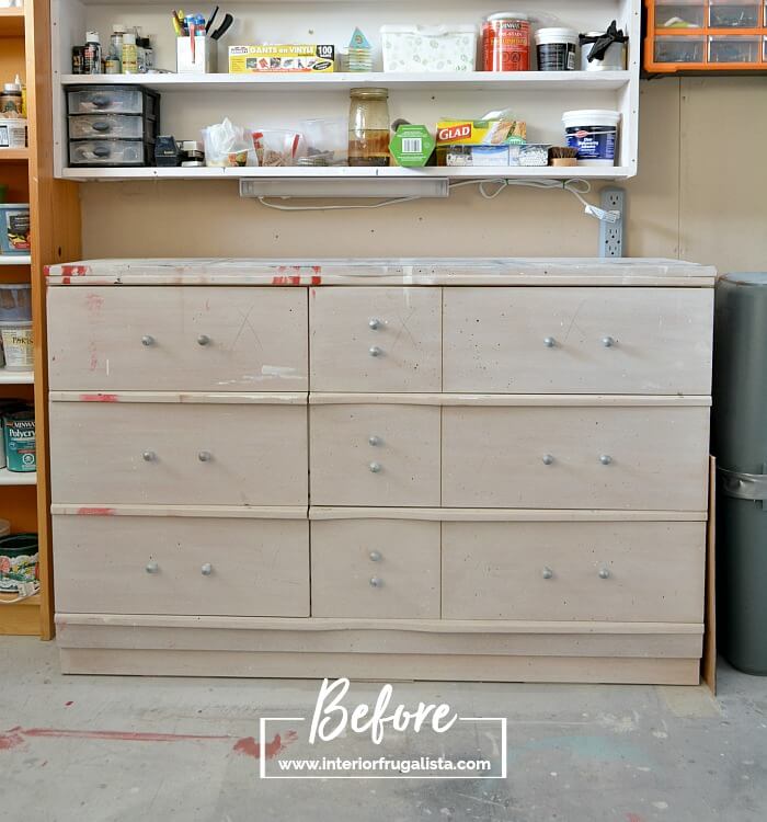 Faux Apothecary Dresser Before