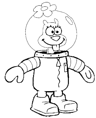 Spongebob Coloring Pages, sandy