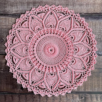 Handmade crochet doily