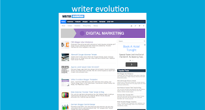  Templates Ini Sanget Cocok Untuk Blog Personal  Writer Evolution Blogger Templates