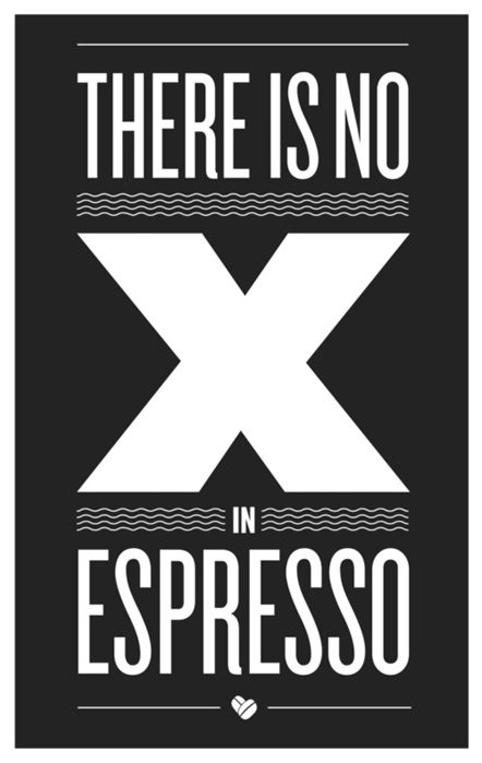 there is no x in espresso