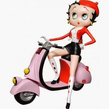 Figura Betty Boop en Moto