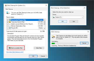 Proses Clean up system files