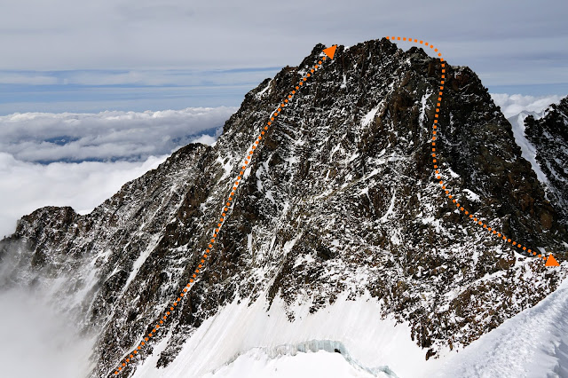 Wspinaczka na Dufourspitze, Cresta Rey - Filar Królewski. Crazy_Alpinist. KW Kraków.