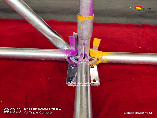 wellmade scaffold ringlock scaffolding system mock up- europe type all round scaffolding 