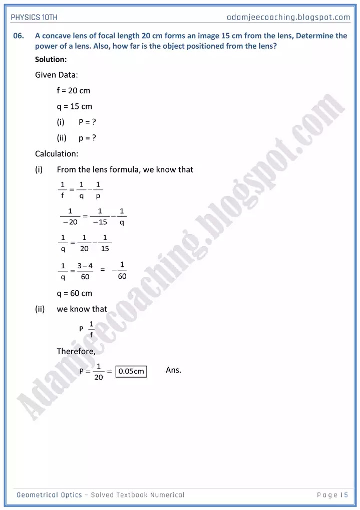 geometrical-optics-solved-textbook-numericals-physics-10th