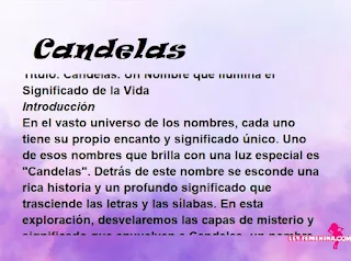 significado del nombre Candelas