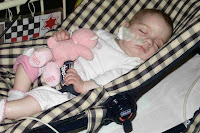 Pre-op with her teddy