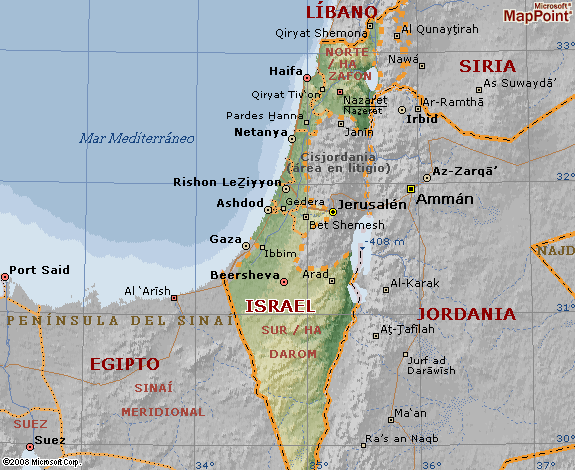 As se ubican en el mapa de Israel sus cinco ciudades m s