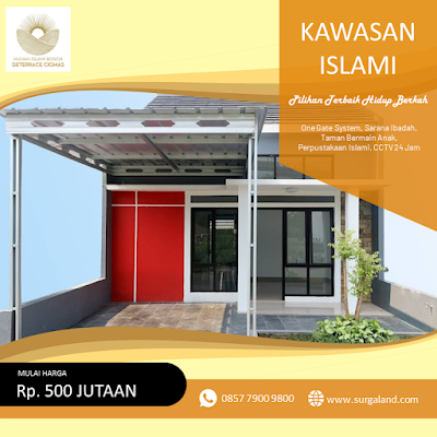 0857-7900-9800 | Dijual Hunian Islami di Bogor De'Terrace Ciomas Dekat dengan Banyak Sarana Pendidikan dan Kesehatan